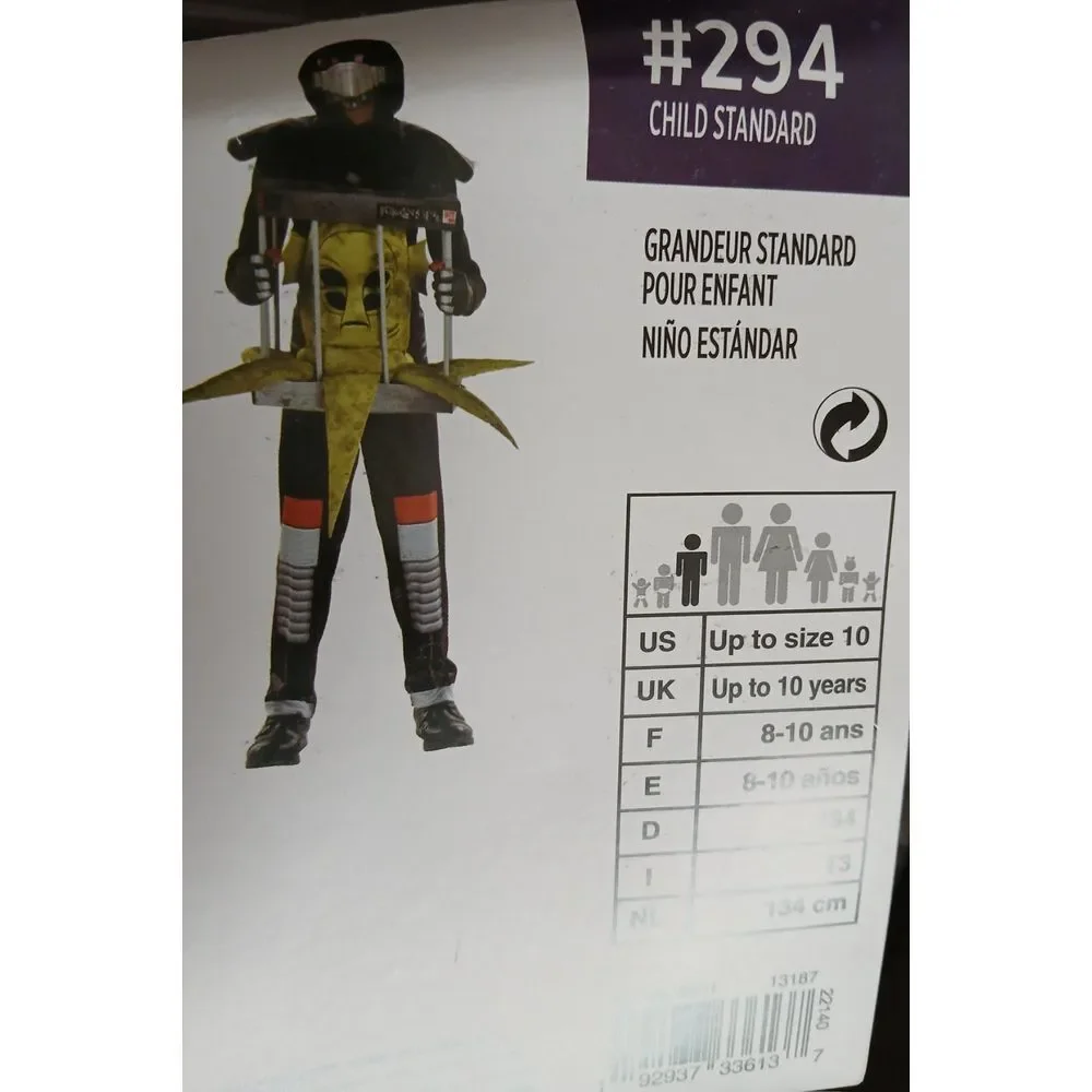 NEW‎ Alien Hunter Illusion Halloween Costume Standard Child Up To Size 10 #737